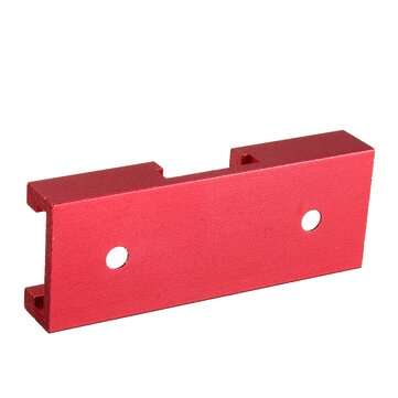 Red 80mm Aluminum Alloy Miter T-Track Connector Nut Slider DIY Woodworking Tool