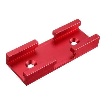 Red 80mm Aluminum Alloy Miter T-Track Connector Nut Slider DIY Woodworking Tool