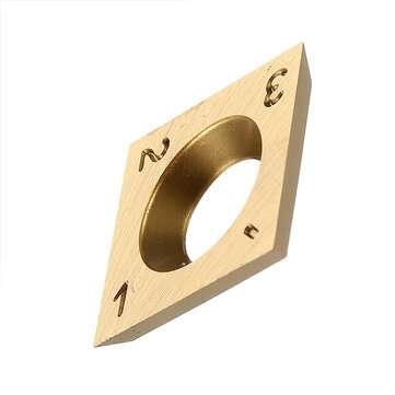 RED ARROW 10PCS 14mm Square Wood Carbide Inserts Titanium Plating Replacement for Wood Turning Tool