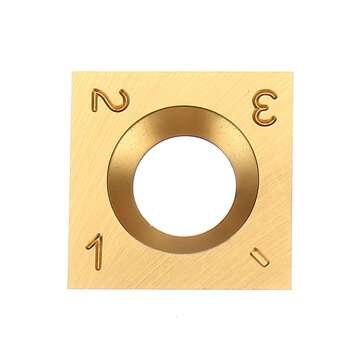 RED ARROW 10PCS 14mm Square Wood Carbide Inserts Titanium Plating Replacement for Wood Turning Tool