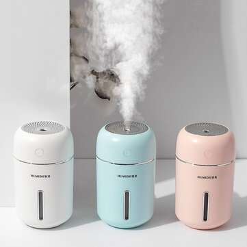 Remax 280ML MINI Ultrasonic Air Humidifier with Romantic Lamp USB Car Mist Maker Ar... (COLOR: BLUE)