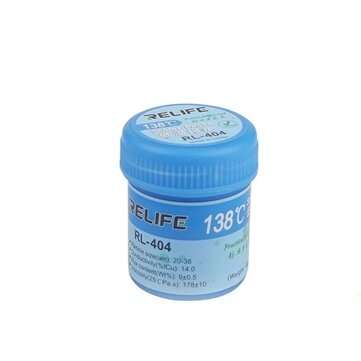 RELIFE RL-404 Lead-free Solder Paste Low Temperature Melting Point 138 Degrees Tin Paste Phone PCB B