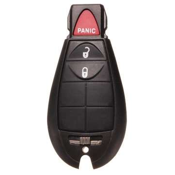 Remote Key Shell Case for Chrysler Dodge 3 Button Black Replacement