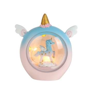 Resin Cartoon Horse Night Light Baby Study Bedroom Lamp Bedside Table Decor Gift (TYPE: B)