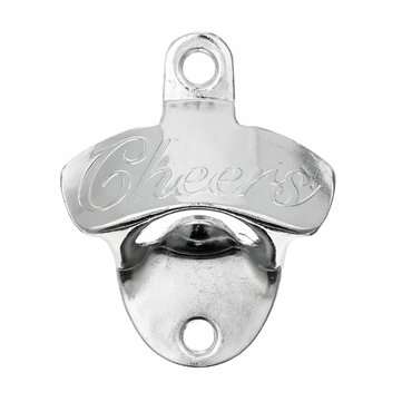Retro Bronze Wall-mounted Bottle Opener Wall Mounted Opener (COLOR.: WHITESILVER)