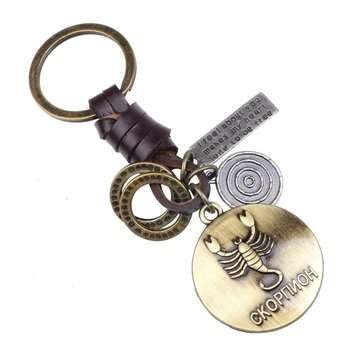 Retro Twelve constellation Woven Keychain (CONSTELLATION: SCORPIO)