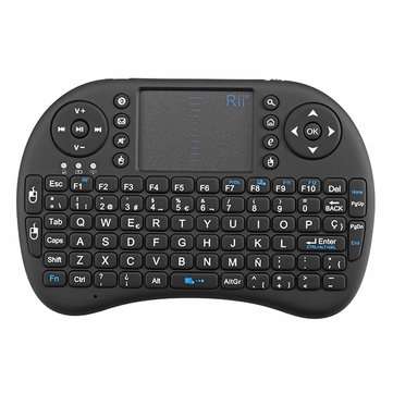 RII I8 2.4G Wireless Spanish Mini Keyboard Touchpad AirMouse (COLOR.: WHITE)