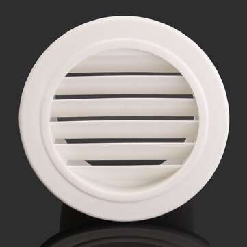 Round Air Vent ABS Louver Grille Cover PP Ventilation Grille Air Grille 100mm (COLOR.: WHITE)