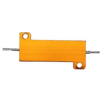 RX24 100W 220R 220RJ Metal Aluminum Case High Power Resistor Golden Metal Shell Case Heatsink Resist