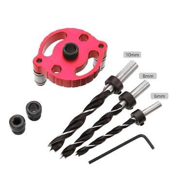 Self-centering 6/8/10mm Dowelling Jig Wood Panel Puncher Hole Locator Measuring Drilli... (SIZE: #2)