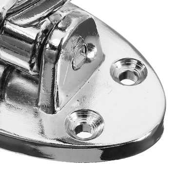 Silver Triple Swivel Arc Hooks Folding Swing Arm Wall Mount Zinc Alloy Clothes Towel Hanger