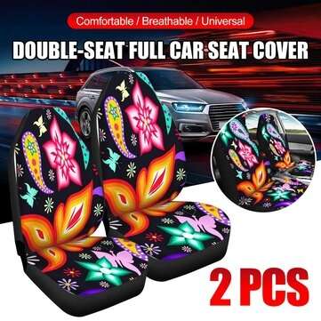 Single Front Car Seat Cover Protector Starry Printed Cushion (TYPE: #2)