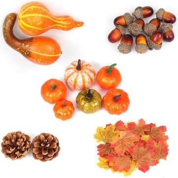 Simulation Pumpkin Acorn Harvest Festival Photography Props Foam Decor (TYPE: TYPEB)