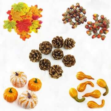Simulation Pumpkin Acorn Harvest Festival Photography Props Foam Decor (TYPE: TYPEA)