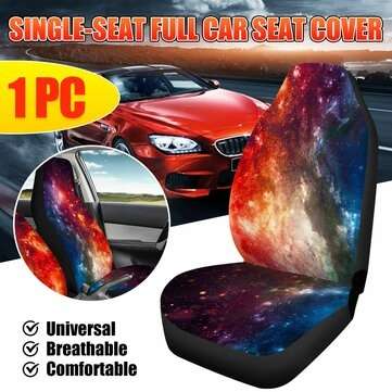 Single Front Car Seat Cover Protector Starry Printed Cushion (TYPE: #5)