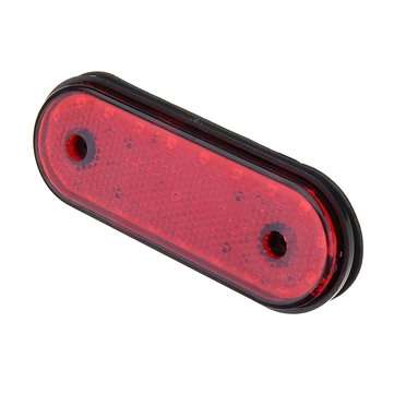 Single Red 24v 20led with rubber edge 12cm Shock absorbing sponge pad Reflective mask Ip67 side Corn