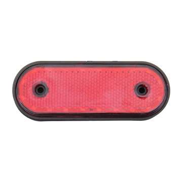Single Red 24v 20led with rubber edge 12cm Shock absorbing sponge pad Reflective mask Ip67 side Corn