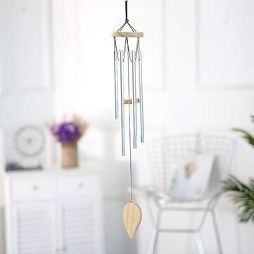 Small Solid Wood Aluminum Tube Metal Wind Chime