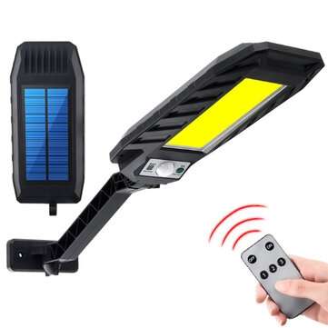 Solar Street Light Wall LED Motion Powered Outdoor Sensor PIR Garden (LED QUANTITY: 180COB)