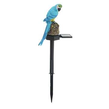 Solar Powered Parrot LED Landscape Lamp Waterproof Garden Outdoor Path Light (COLOR: BLUE)