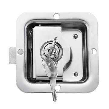 Stainless Steel Paddle Door Lock Latch Handle Truck Tool Box Trailer With 2 Keys (TYPE: 1)