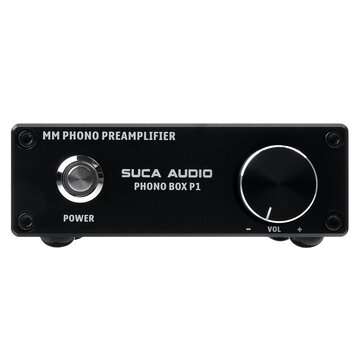 SUCA AUDIO PHONO BOX P1 MM Record Player Audio HiFi Amplifier ... (PLUG: WITHOUTPLUG | COLOR: BLACK)
