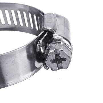 Suleve 60Pcs Fuel Injection Hose Line Clamp Stainless Steel Adjustable Worm Gear Clamp Assortment