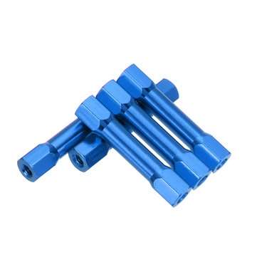 Suleve M3AR15 10Pcs M3 25mm Hex Standoff Hexagon Studs Aluminum Alloy Multicol... (COLOR1: ROYAL)