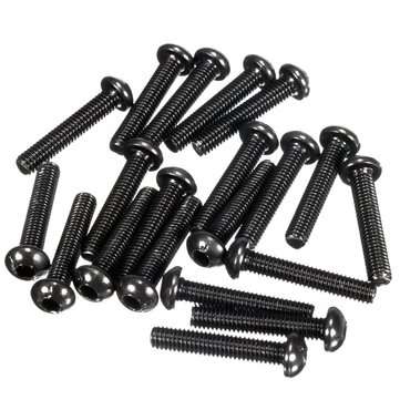 Suleve M3CH2 M3 Carbon Steel Allen Bolt 4-20mm Button Head Hex Socket Cap Screw Bolt Metric 120pc