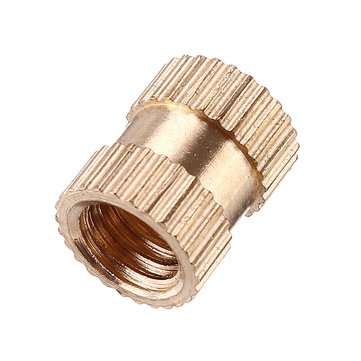 Suleve MXBN8 70Pcs M2/M2.5/M3/M4/M5/M6/M8/M10 Knurled Brass Round Female Thread Knurled Nuts Round I