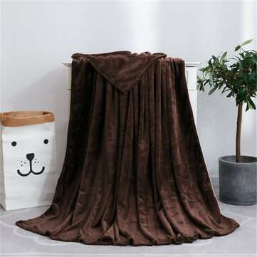 Super Soft Faux Fur Fleece Throw Mink Large Sofa Bed Blanket (COLOR: COFFEE)