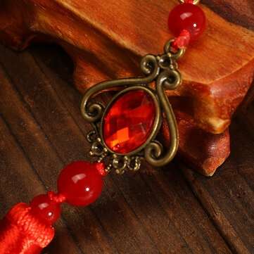 Tassel Metal Bookmark Drop/Butterfly Shape Vintage Chinese Cosplay G... (TYPE: DROP | COLOR: YELLOW)
