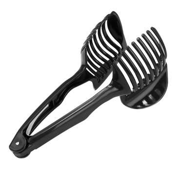 Thickened Fruit Egg Mushroom Slicer With Long Handle Eggs Sectioner Separator  (COLOR1: BLACK)