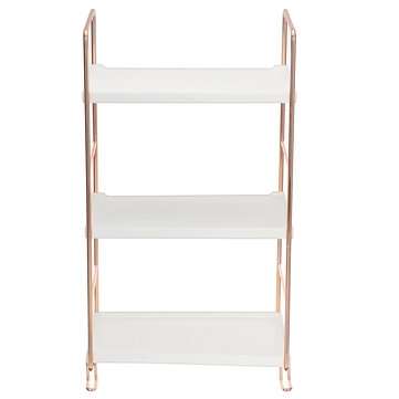 Three Layer Storage Rack Chrome Plated Copper Shelf Detachable Storage Shed Organiz... (TYPE: B5PCS)