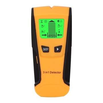 TH210 3 In 1 Metal Detector Find Metal Wood Studs AC Voltage Live Wire Detect Wal... (COLOR: YELLOW)
