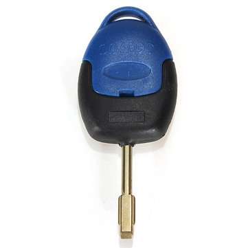 Transit Connect 3 Button Remote Key Blue Case with Uncut Blade for Ford
