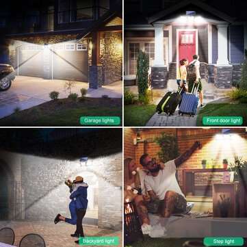 T-SUN Solar Wall Light Solar 265LED Light Outdoor Super Bright Solar Lamp IP65 Waterproof Motion Sen