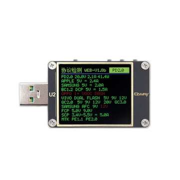 U2p Current and Voltage-meter USB Tester QC4+ PD3.0 2.0PPS Fast Charge Prot... (TYPE: BLUETOOTHTYPE)