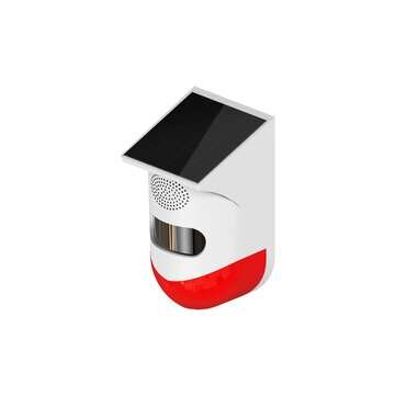 Tuya Smart WiFi Outdoor Solar Alarm Remote APP Infrared Alarm For Smart Home