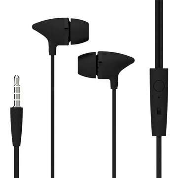 Uiisii C100 In-ear Headphones Bass Stereo 3.5mm Music Earphone With Mic for PC An... (COLOR.: BLACK)