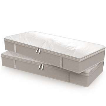 Under Bed Storage Bag Big Containers Comforter Blanket Clothes Zipper Organizer (TYPE: A)