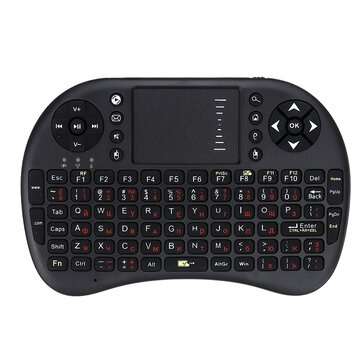 UKB-500-RF 2.4G Wireless Russian Version Mini Keyboard Touchpad Airmouse for TV B... (COLOR.: BLACK)
