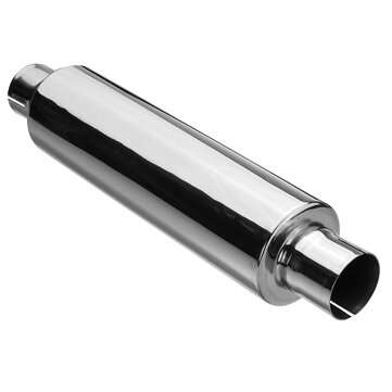 Universal 2.25`` ID 19`` Long Resonator Exhaust Muffler Silencer Stainless Steel