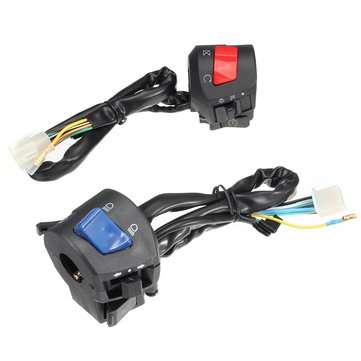 Universal 7/8inch Motorcycle Handlebar Horn Turn Signal Light Control Switch