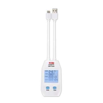 UNI-T UT658DUAL Type A + Type C Electric USB Voltage Safety Tester Voltmeter Amperemeter Charger Cap