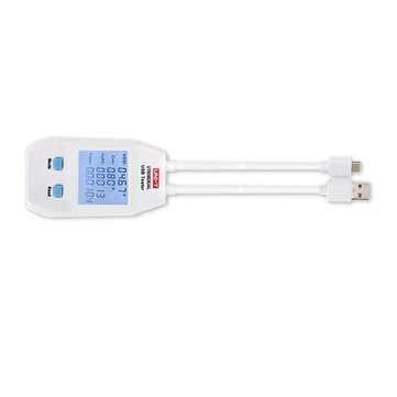 UNI-T UT658DUAL Type A + Type C Electric USB Voltage Safety Tester Voltmeter Amperemeter Charger Cap