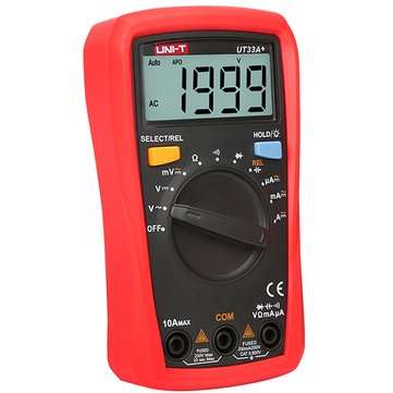 UNI-T UT33A+ Digital Pocket Multimeter Resistor Capacitor Diode Tester Backlight Auto Shutdown