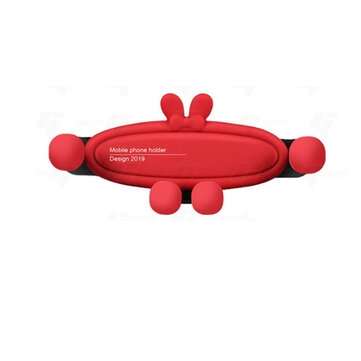 Universal Gravity Mobile Car Phone Holder Air Vent Bracket for Smartphone Iphone (COLOR3: RED)