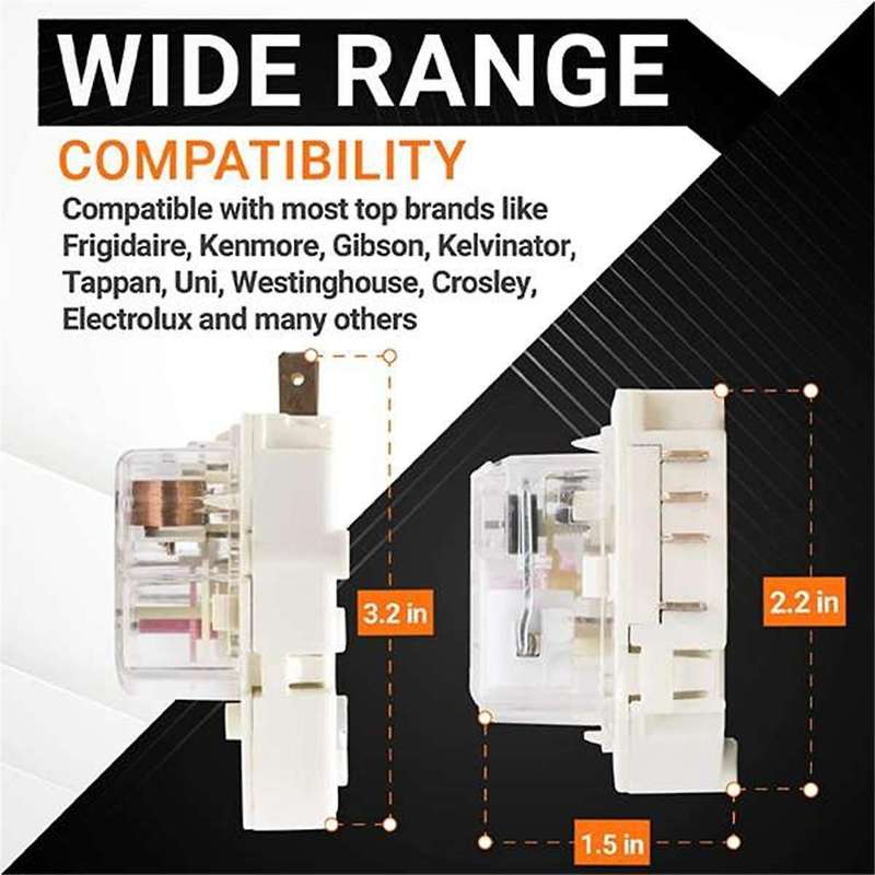 215846602 Refrigerator Defrost Timer Replacement Part Exact Fit for Refrigerators(4PCS)