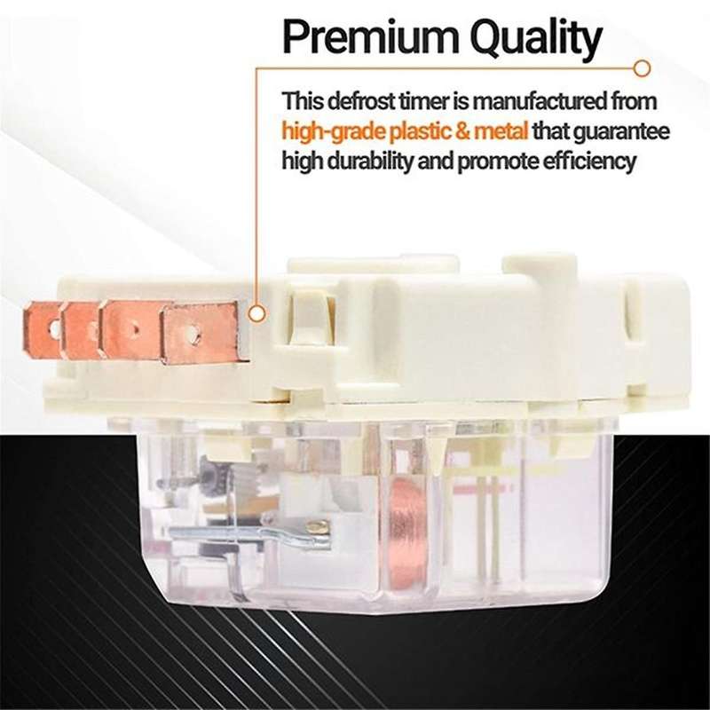 215846602 Refrigerator Defrost Timer Replacement Part Exact Fit for Refrigerators(4PCS)
